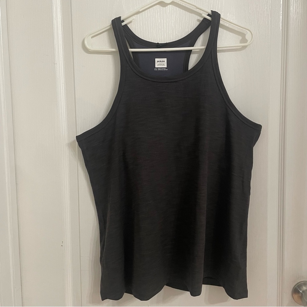 Prana Black Heather BECKSA TANK PLUS Top Size 1X